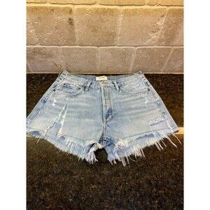 Agolde Parker Distressed Button Fly Raw Hem Swapmeet Wash Shorts Size 29 EUC